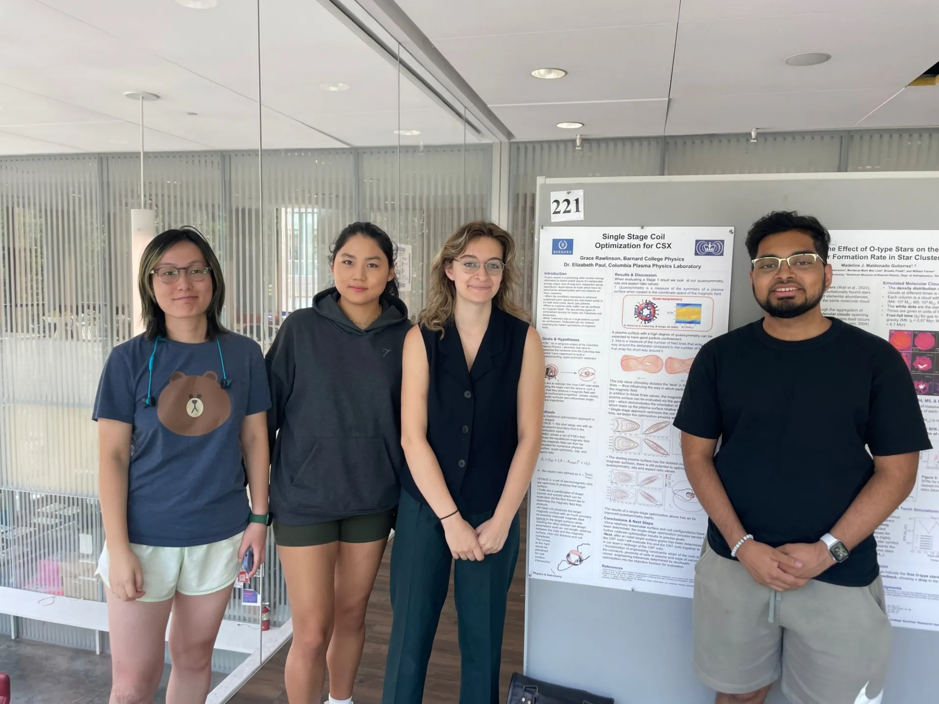Grace Rawlinson presents at the Barnard Summer Research Institute Poster Session