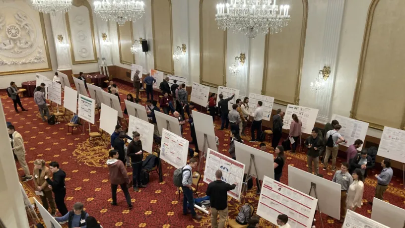 Poster session featured multiple presentations from the Paul group